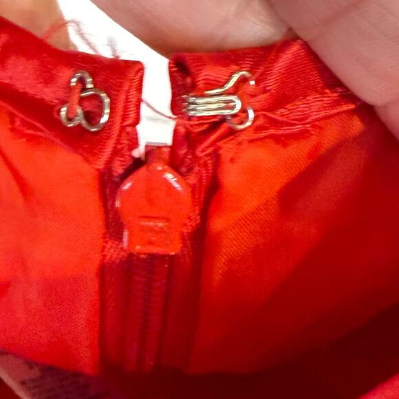 VTG Gunne Sax red polka dot Women dress size 1 retro romantic prom coquette gala - Picture 13 of 14